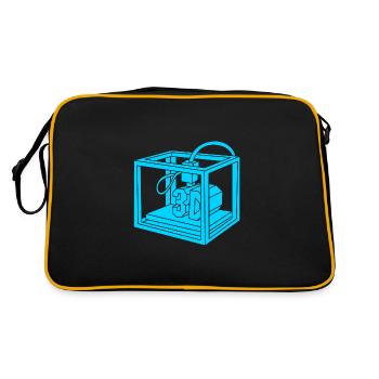Impression 3D Impression Prototype - Sac Retro - noir/or - Dos