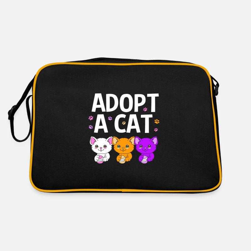 Katzenrettung Tierrechte Tierrettung Tierheim Retro Tasche