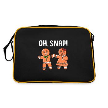 bonhomme en pain d’épice Coeur en pain d’épice Snacking en pain d’épice - Sac Retro - noir/or - Dos