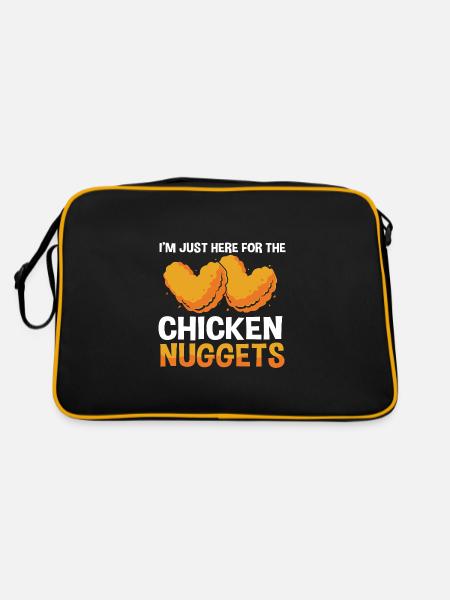 Nuggets de poulet - Sac Retro - noir/or - Dos