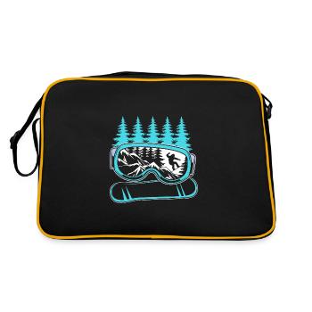 Snowboard Snowboard Vacances snowboard Snowboarders - Sac Retro - noir/or - Dos