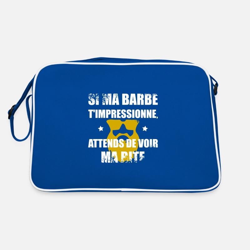 Ma barbe t'impressionne Sac Retro