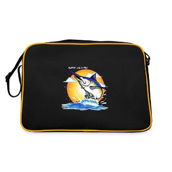 Pêche et surf - Sac Retro - noir/or - Dos