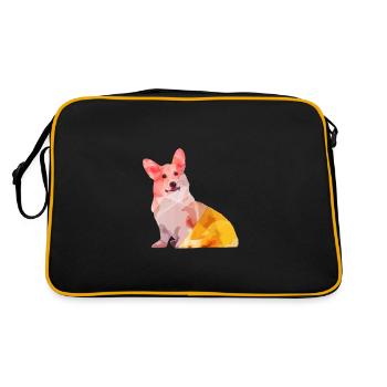 Corgi Abstract - Sac Retro - noir/or - Dos
