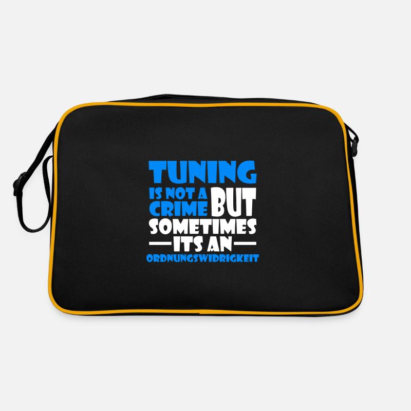 Tuning is not a Crime Auto Geschenk Spruch Retro Tasche
