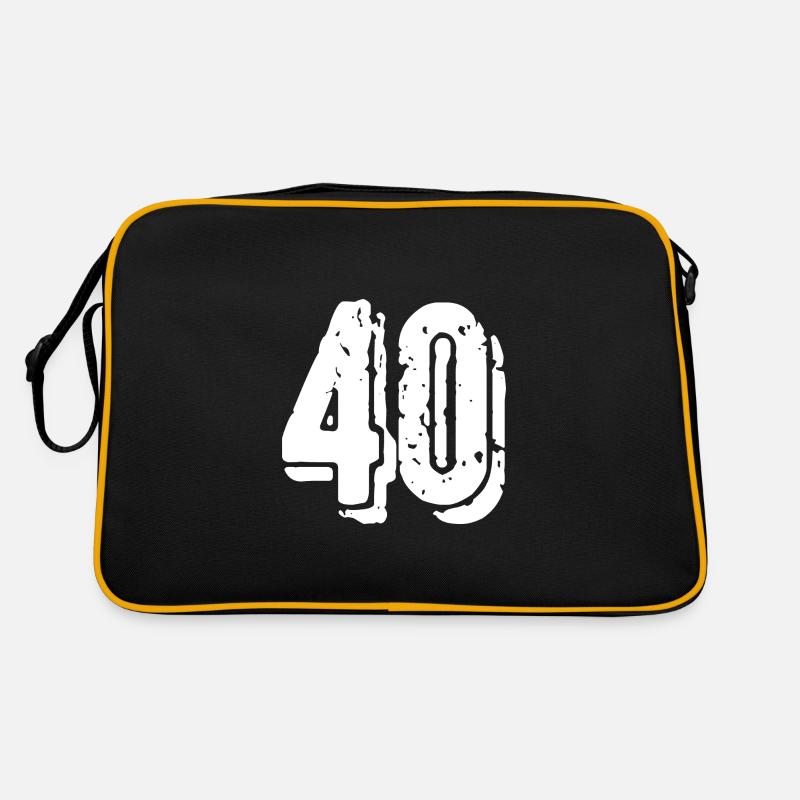 40 Zahl Trikot Retro Tasche