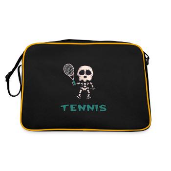 tennis tennis match tennis player tennis-oldie - Retro Bag - black/gold - Back