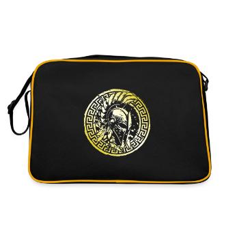Casque Spartiate Or Gladiateur Fighter Training - Sac Retro - noir/or - Dos