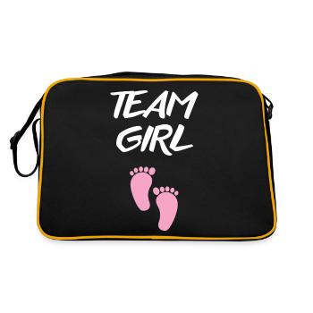Ça va être une fille ! - Sac Retro - noir/or - Dos