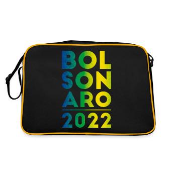 Bolsonaro 2022 - Bolsonaro Presidente 22 - Retro Tasche - Schwarz/Gold - Hinten