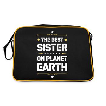 Meilleure sœur disant - Sac Retro - noir/or - Dos