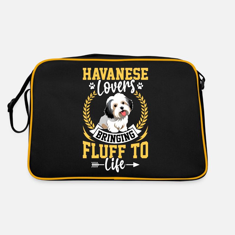Havanese Lovers bring fluff to life Retro Tasche