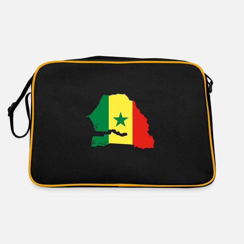 Sénégal carte drapeau drapeau Sac Retro