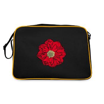 Fleur Rouge Fleur Rouge Fleurs Rouge Fleurs Rouge - Sac Retro - noir/or - Dos