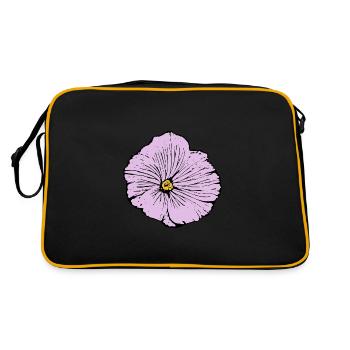 Fleur fleur pastel fleurs fleurs pastel lilas - Sac Retro - noir/or - Dos
