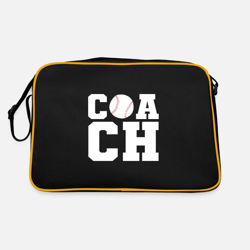 Softball Softball-Spieler Coach Retro Tasche