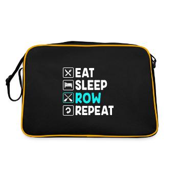 Rowing Team Rowing Rowing Rowing Boat Rowers - Retro Bag - black/gold - Back