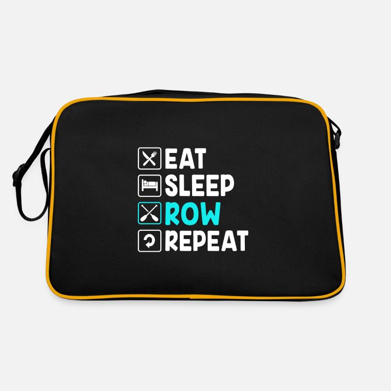 Ruderteam Rudern Ruder Ruderboot Ruderer Retro Tasche
