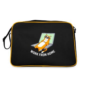 Remote home office - Retro Bag - black/gold - Back