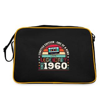 Légendaire 1960 62nd Birthday Gift Hommes - Fun - Sac Retro - noir/or - Dos