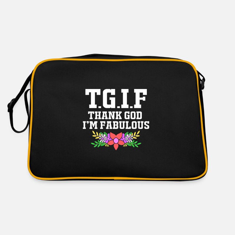 Body Positivity - Retro Bag - black/gold