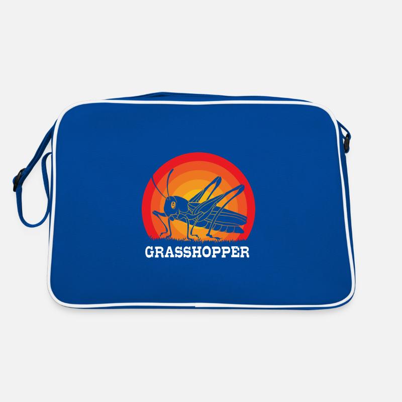 Grashüpfer Heuschrecke Retro Tasche