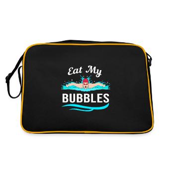 Swimming Swimmers Swimming Pool Swimming Instructors - Retro Bag - black/gold - Back