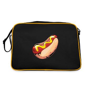 Hot Dog Snack - Retro Bag - black/gold - Back