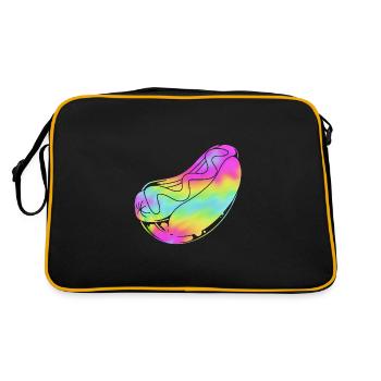 Hot Dog Snack - Retro Bag - black/gold - Back