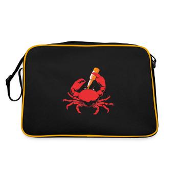 Crabe - Sac Retro - noir/or - Dos