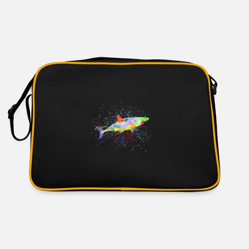 Requin coloré Sac Retro