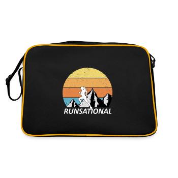 Trail Running - Retro Tasche - Schwarz/Gold - Hinten