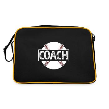 Baseball Coach - Retro Bag - black/gold - Back