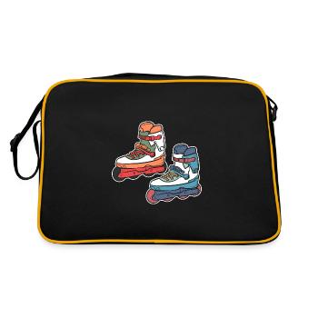 Roller Skating Roller Skates Inline Skates - Retro Bag - black/gold - Back