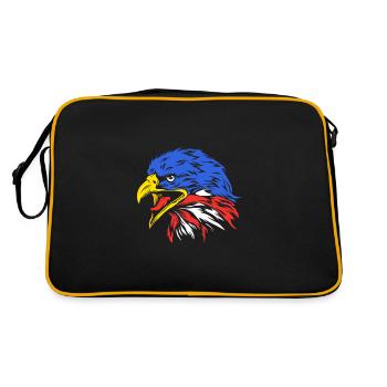 Fourth of July National Colors National Day United States - Retro Bag - black/gold - Back