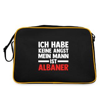 Albanais Albanais Albanie - Sac Retro - noir/or - Dos