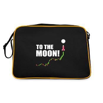 Bitcoin à la lune - Sac Retro - noir/or - Dos