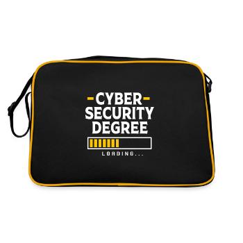 Cyber programmeur cybersécurité Hacker - Sac Retro - noir/or - Dos