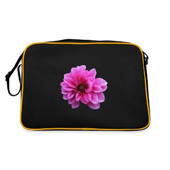 Fleur Rose Rose Fleur Fleurs Rose Rose Fleurs - Sac Retro - noir/or - Dos