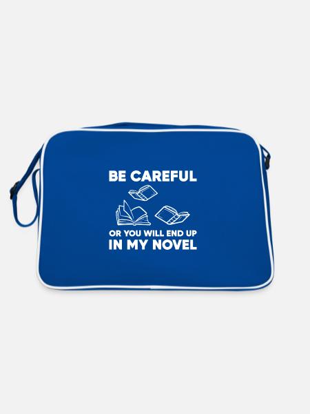 Author - Retro Bag - blue/white - Back