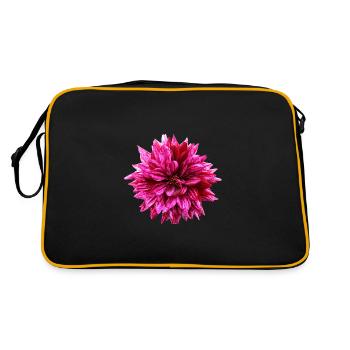 Fleur Rose Rose Fleur Fleurs Rose Rose Fleurs - Sac Retro - noir/or - Dos