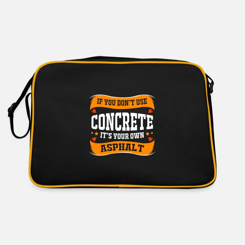 Bauarbeiter Baustelle Retro Tasche