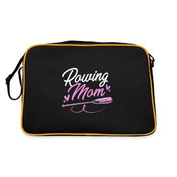Rowing Team Rowing Rowing Rowing Boat Rowers - Retro Bag - black/gold - Back