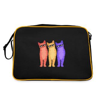 Tabby Cat - Retro Bag - black/gold - Back