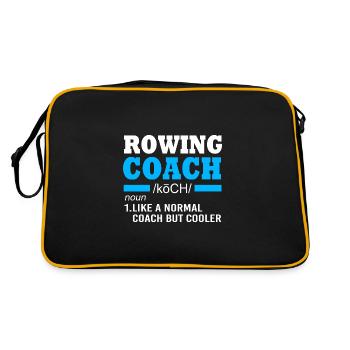 Rowing Team Rowing Rowing Rowing Boat Rowers - Retro Bag - black/gold - Back
