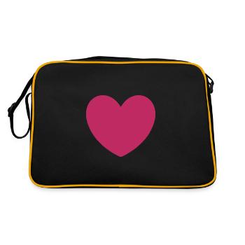 Saint-Valentin, Saint-Valentin, Saint-Valentin - Sac Retro - noir/or - Dos