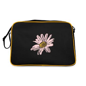 Fleur Rose Rose Fleur Fleurs Rose Rose Fleurs - Sac Retro - noir/or - Dos
