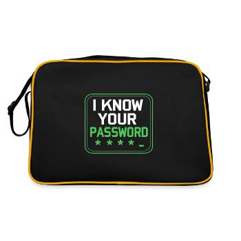 Cybersecurity Cyber Programmer Hacker - Retro Bag - black/gold - Back