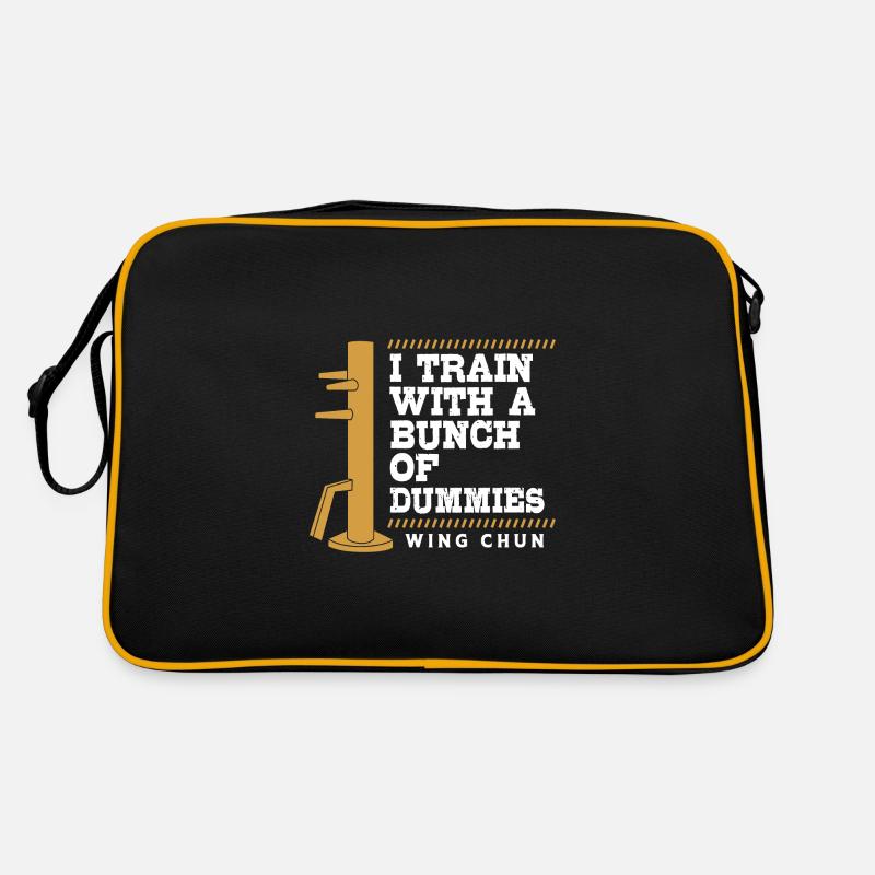 Wing Chun - Retro Tasche - Schwarz/Gold