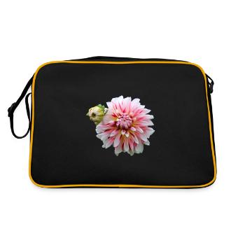 Fleur Rose Rose Fleur Fleurs Rose Rose Fleurs - Sac Retro - noir/or - Dos